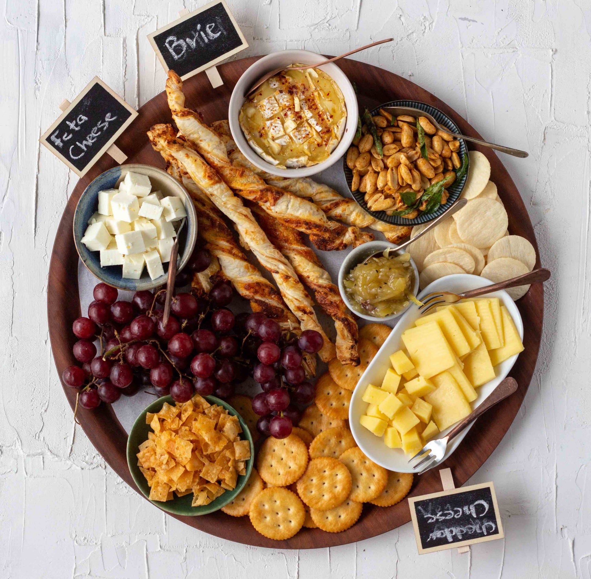 Gourmet cheese and fruit board